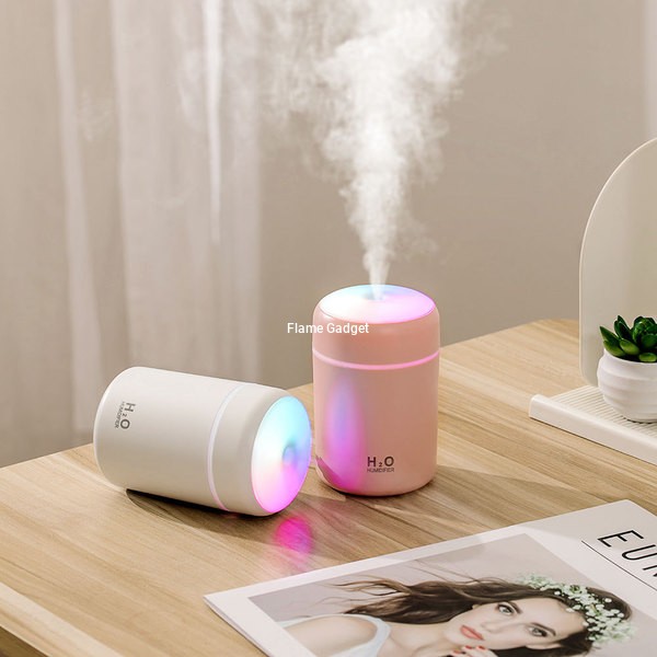 Portable Colorful Mini Humidifier- Essential Oil Diffuser -  H2O Humidifier